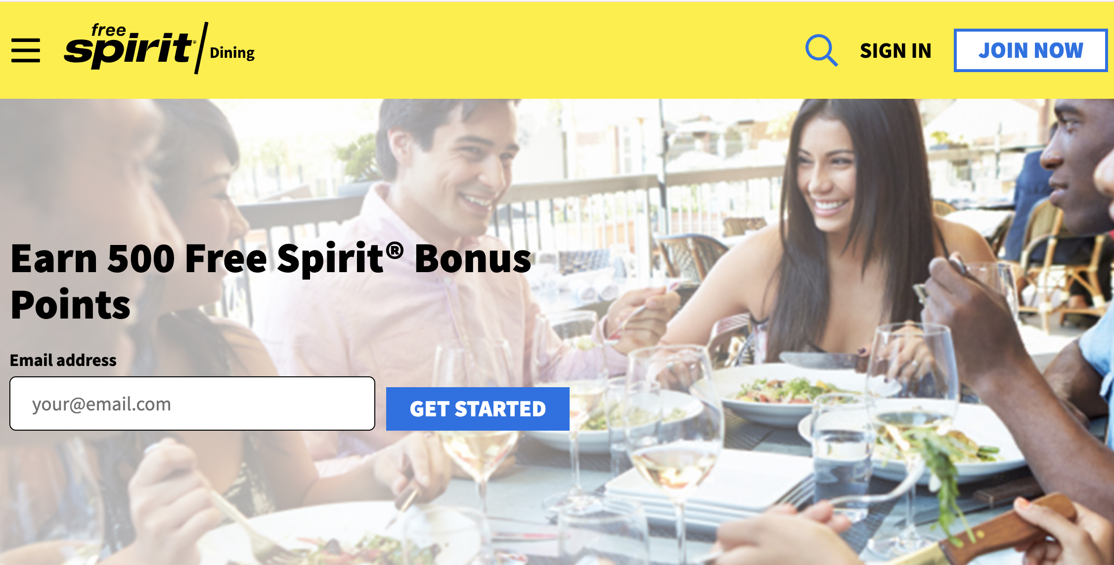 free spirit dining rewards