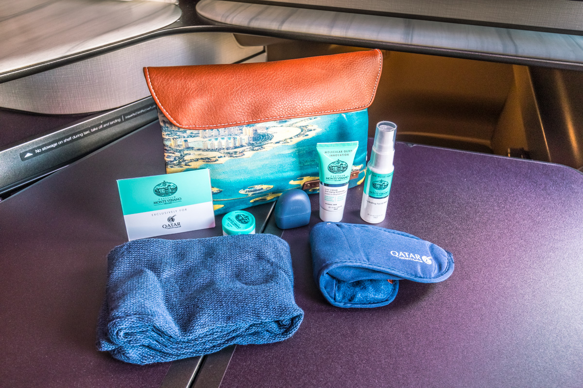 Qatar Airways Boeing 777 Qsuite Business Class Amenity Kit
