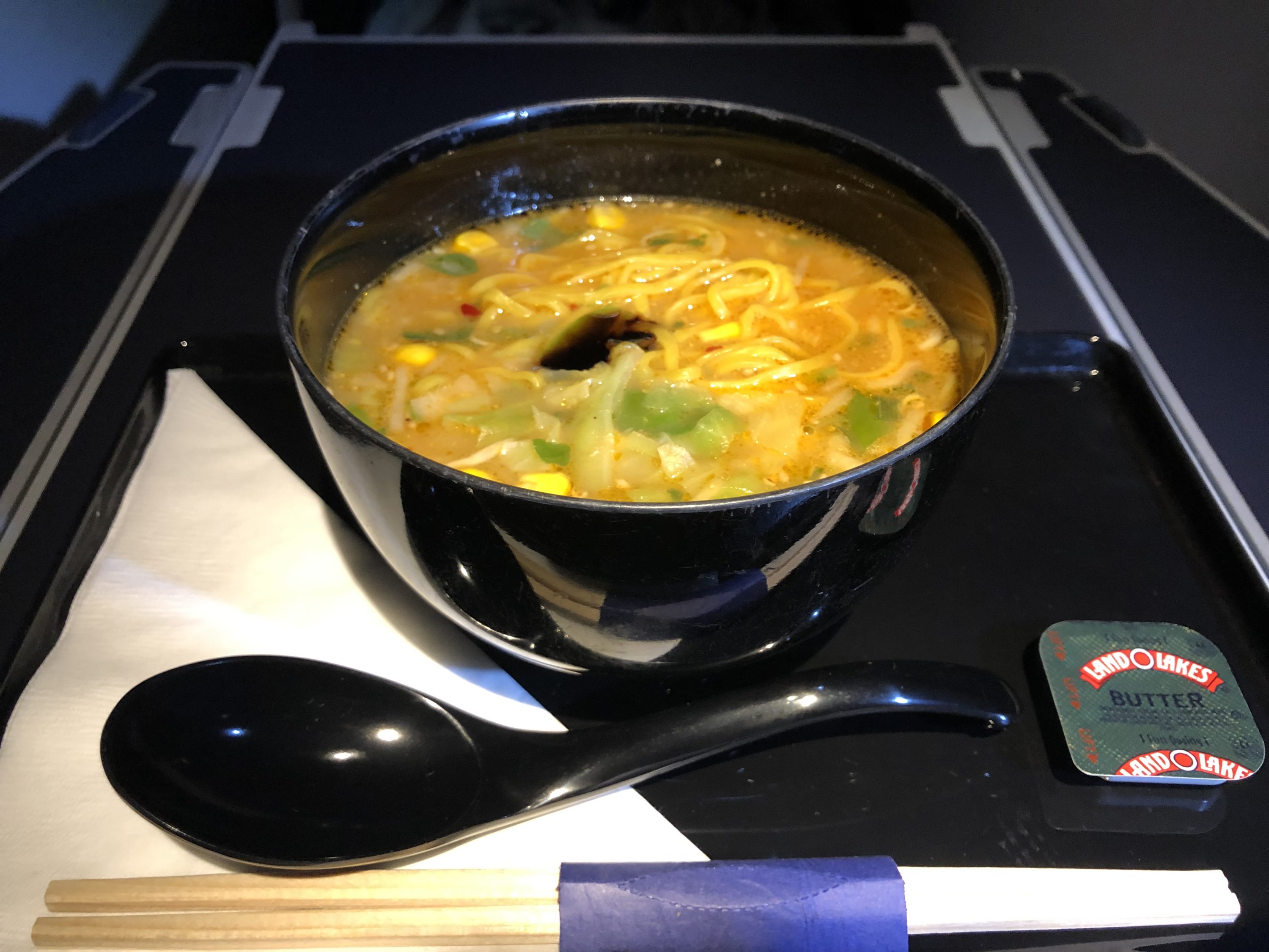 ANA Business Class Ippudo Ramen Snack