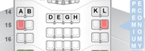 Alitalia 777-200 Premium Economy Class Seat Map