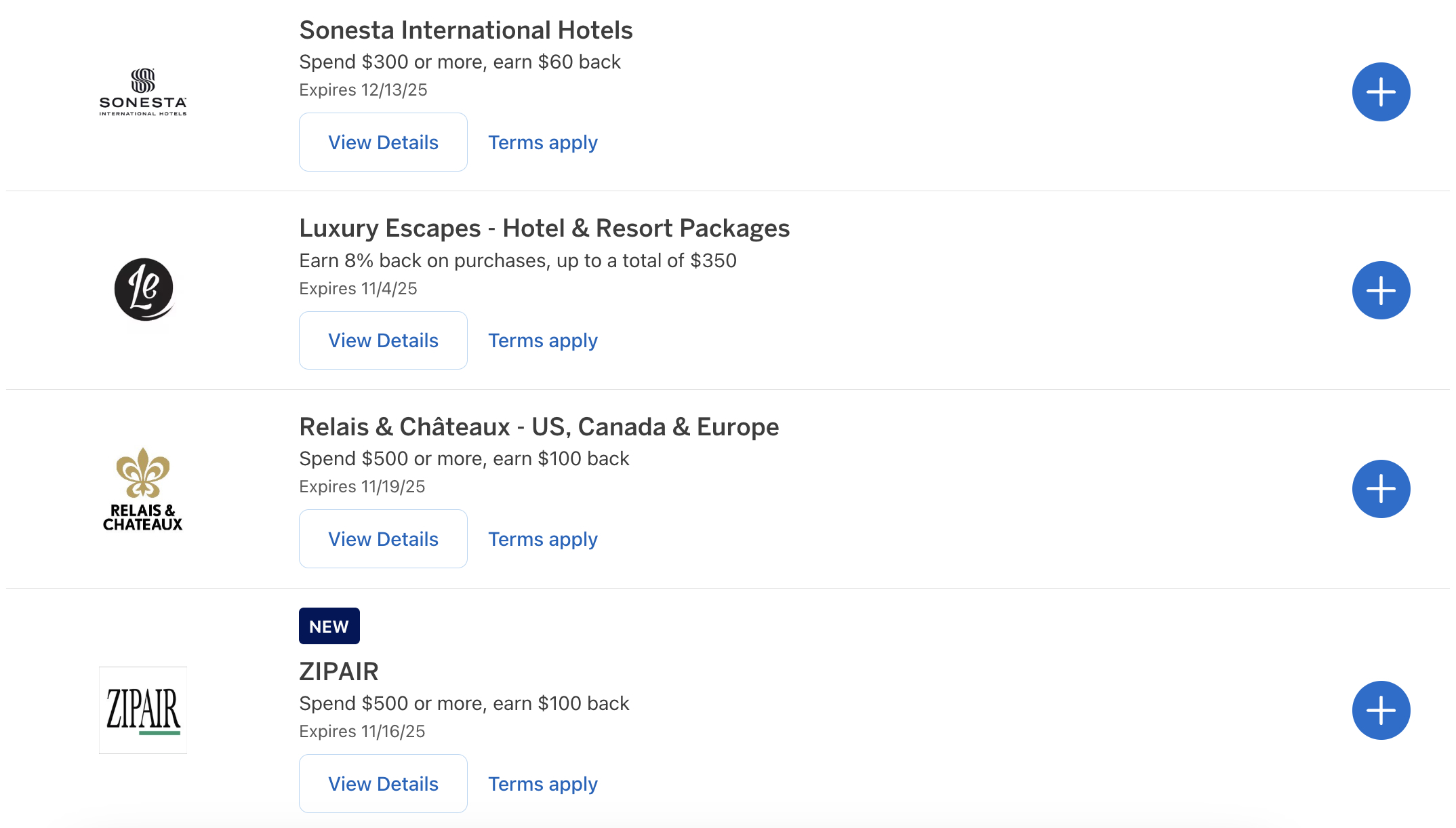 Amex Offers travel sept 2025