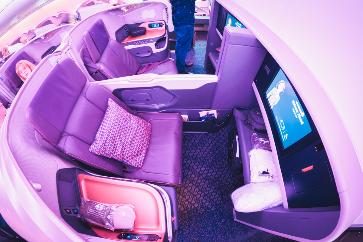 Singapore Airlines Airbus New A380 Business Class Seat