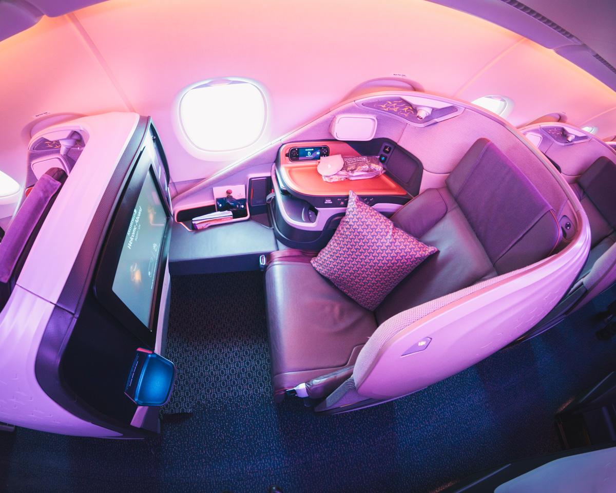 Singapore Airlines Airbus New A380 Business Class Seat