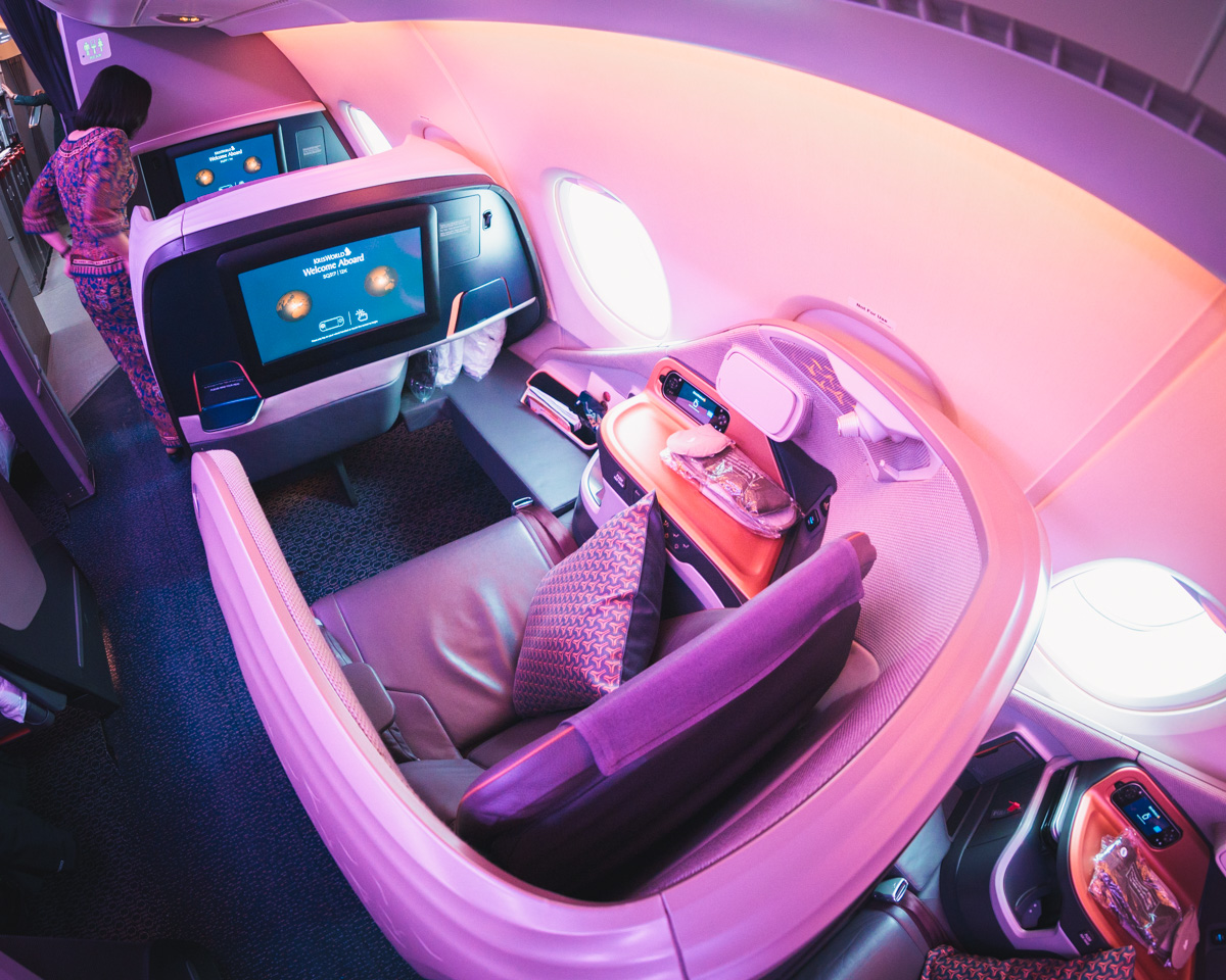 Singapore Airlines Airbus New A380 Business Class Seat
