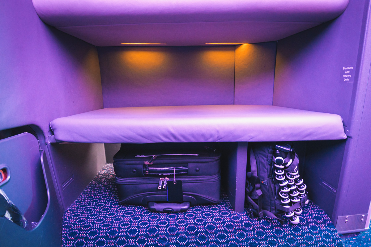 Singapore Airlines Airbus New A380 Business Class Storage
