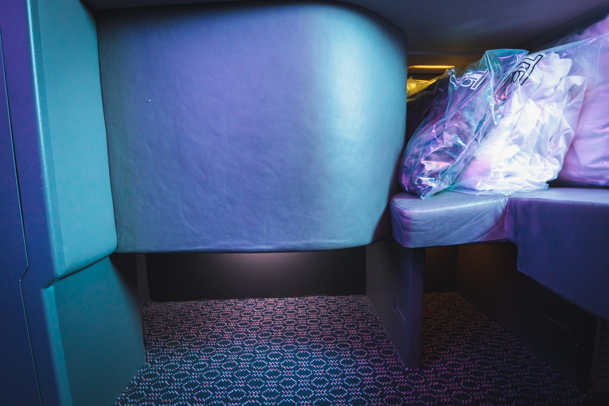 Singapore Airlines Airbus New A380 Business Class Storage
