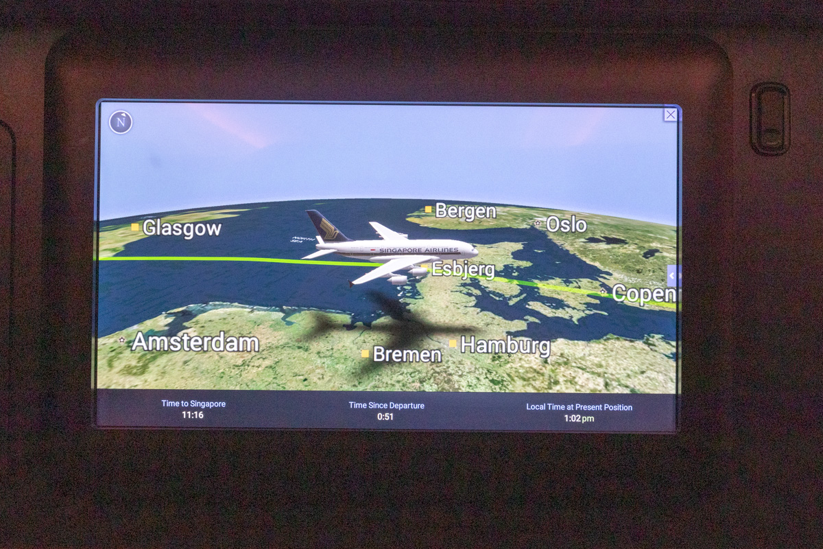 Singapore Airlines Airbus New A380 Business Class IFE