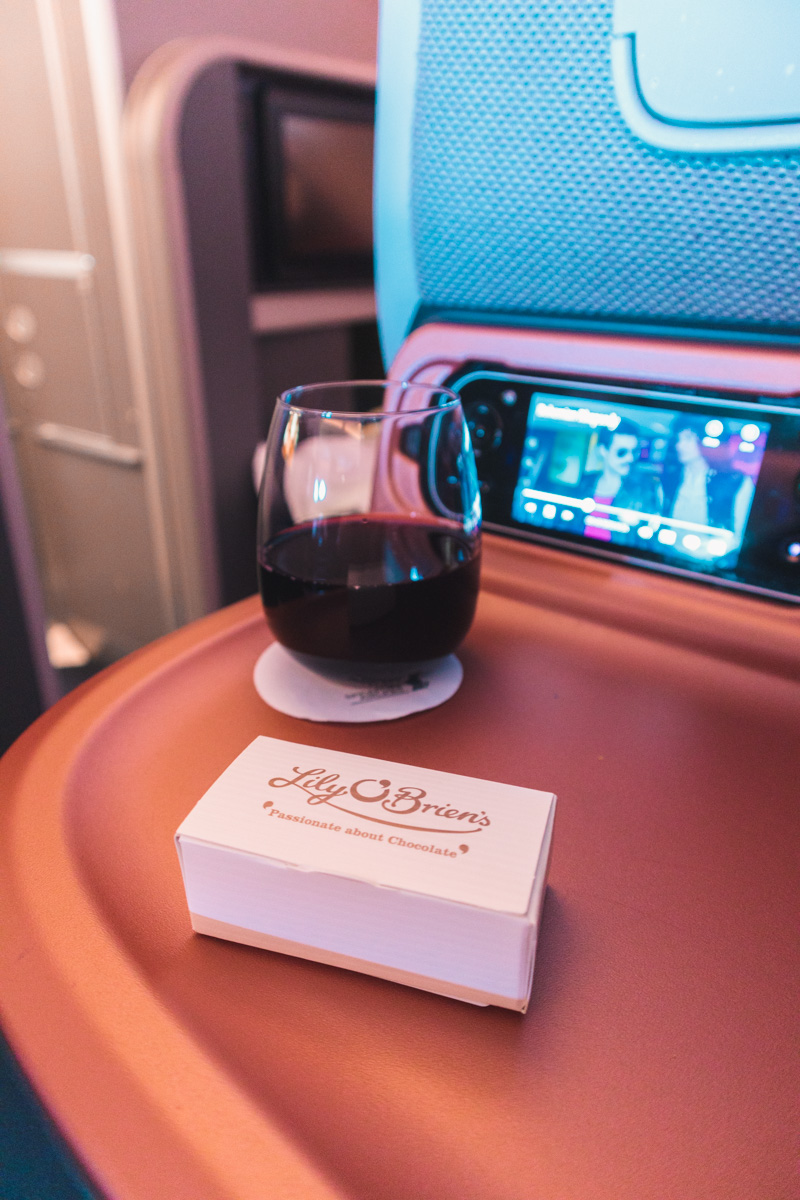 Singapore Airlines Airbus New A380 Business Class Chocolates