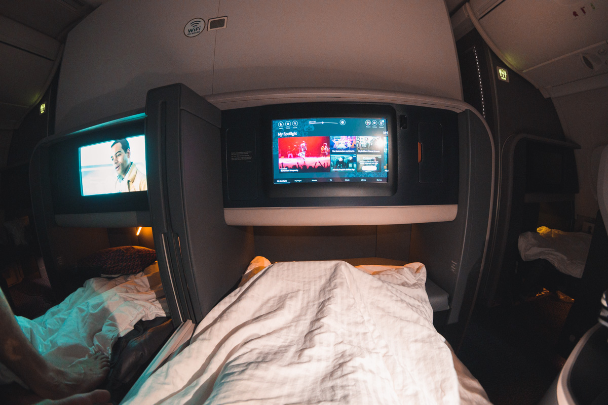 Singapore Airlines Airbus New A380 Business Class Window Seat Bed