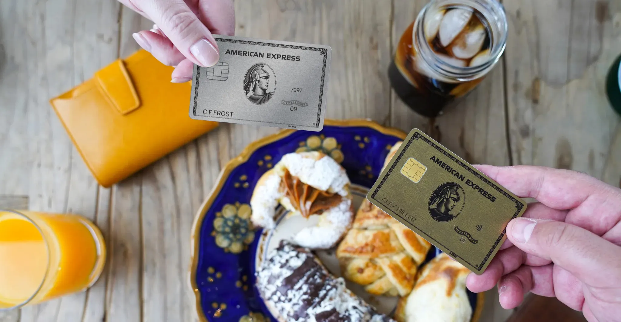 Amex Gold Card Rose Gold with Uber Eats delivery Amex Gold Amex Platinum Upgraded Points LLC 08 Large