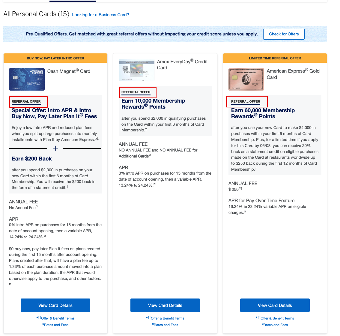Amex Refer Friend Referral Other Cards