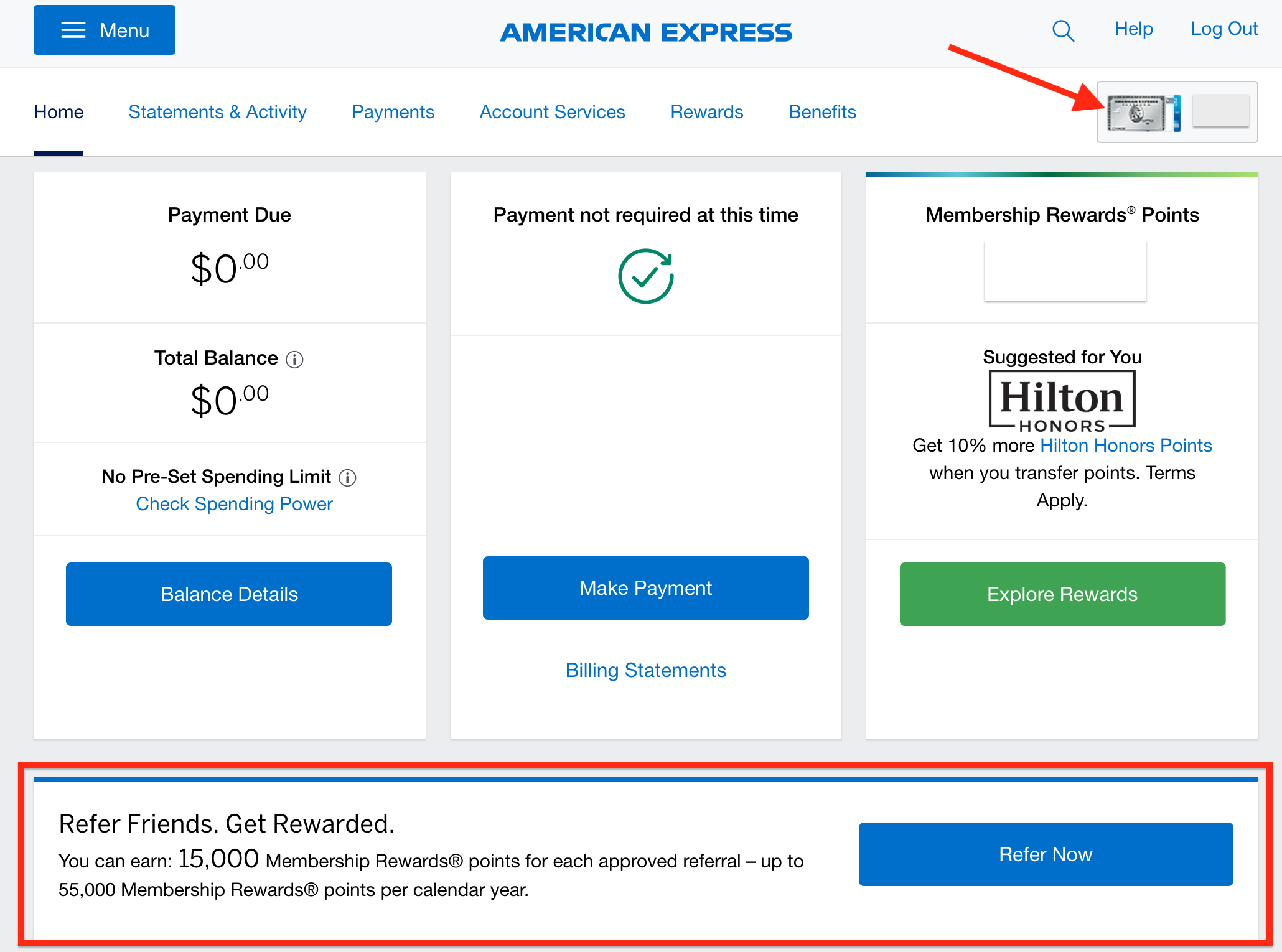 Refer A Friend from Amex Website Refer A Friend from Amex Website