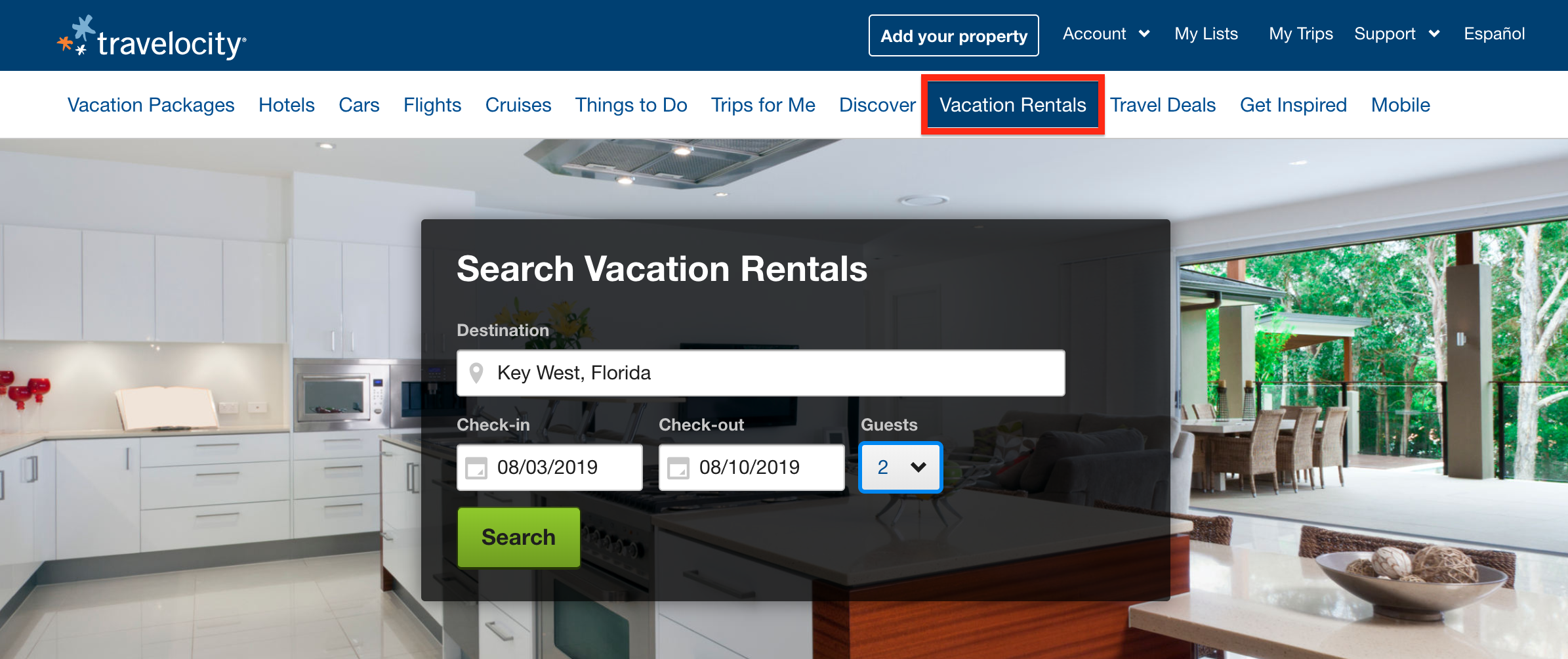 Travelocity Vacation Rentals
