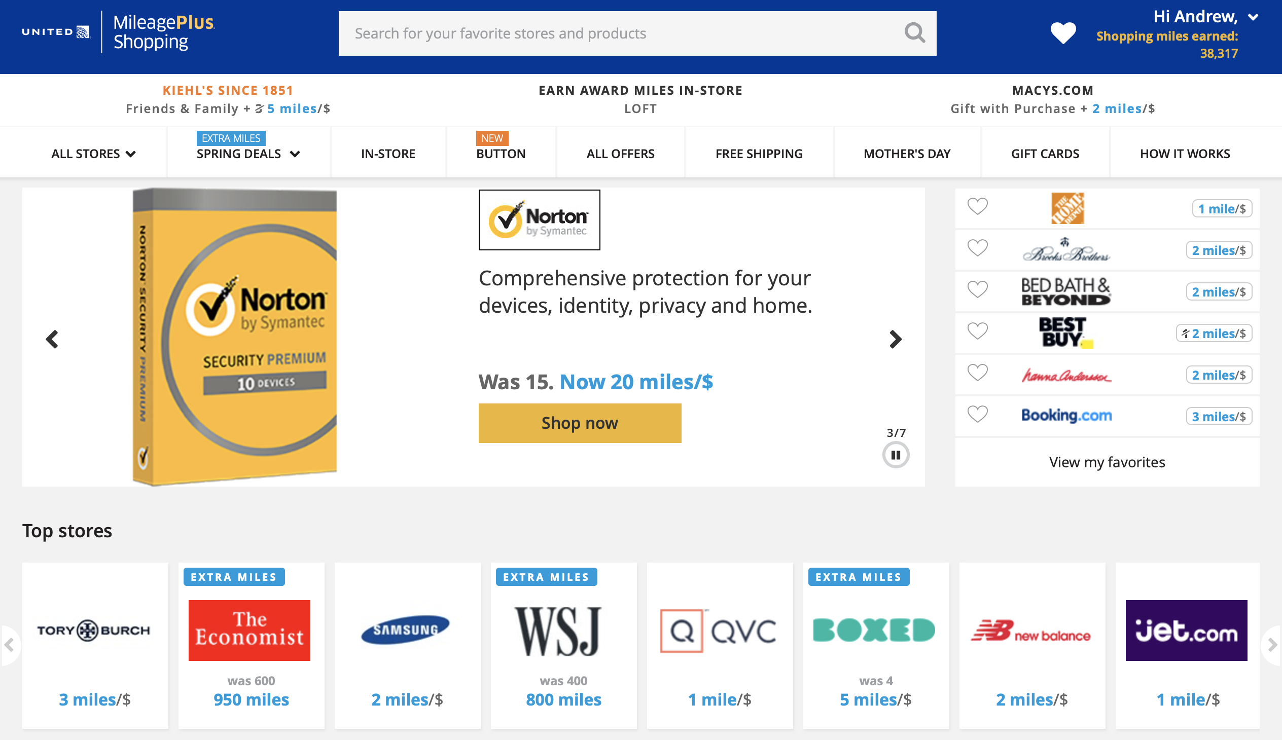 Use shopping portals to earn extra points on your business purchases