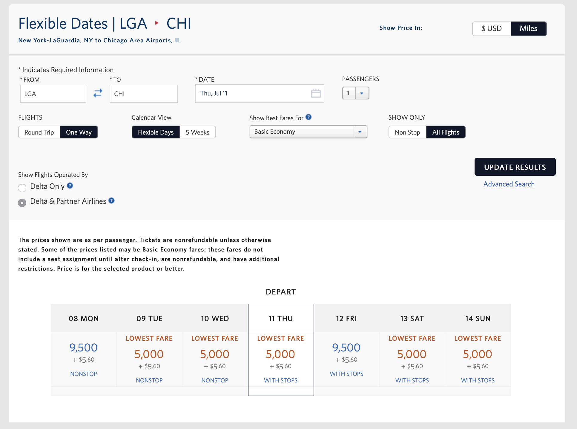 Using Delta Promo Awards for The Best Value Between New York and Chicago