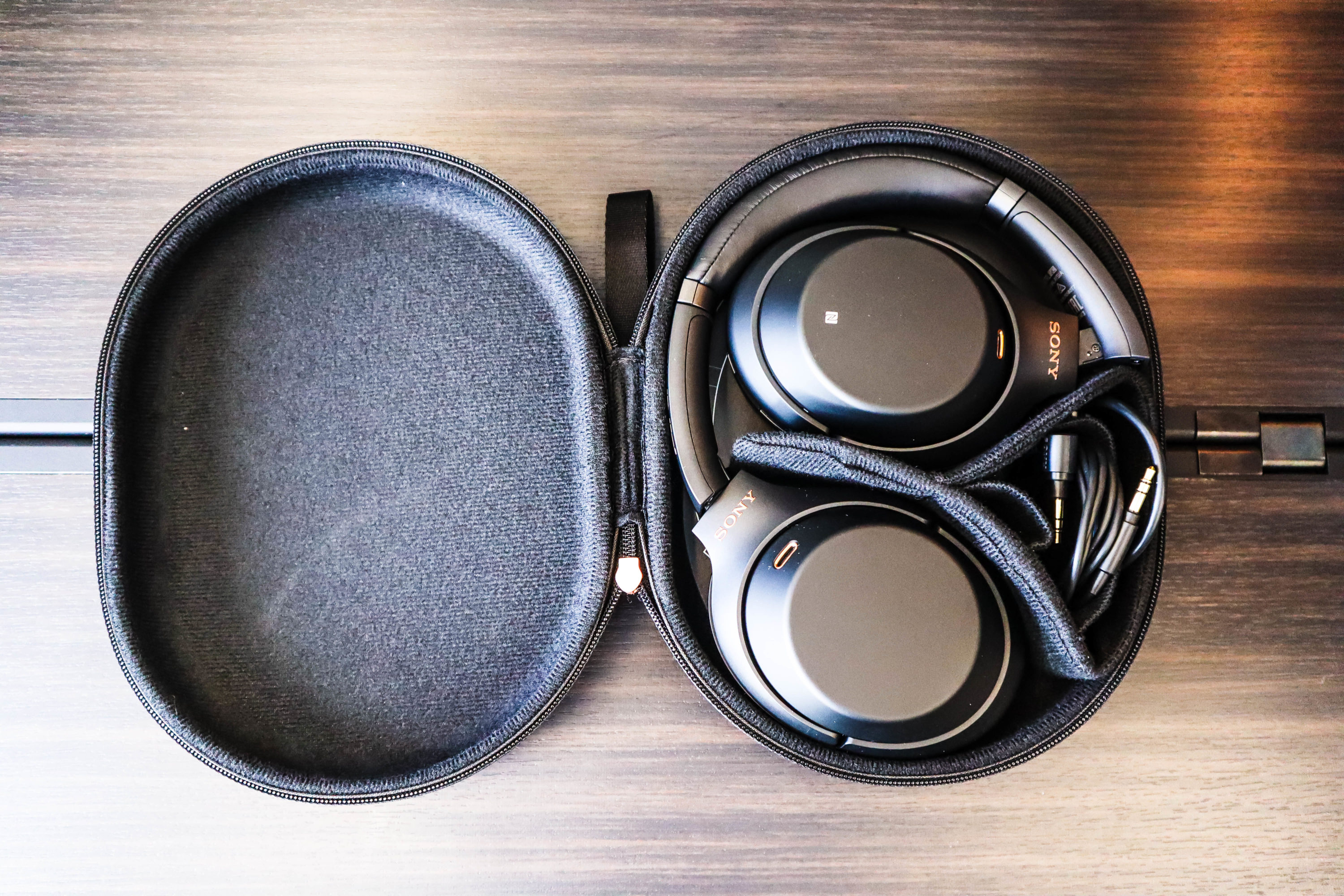 ANA A380 First Class; Sony headphones