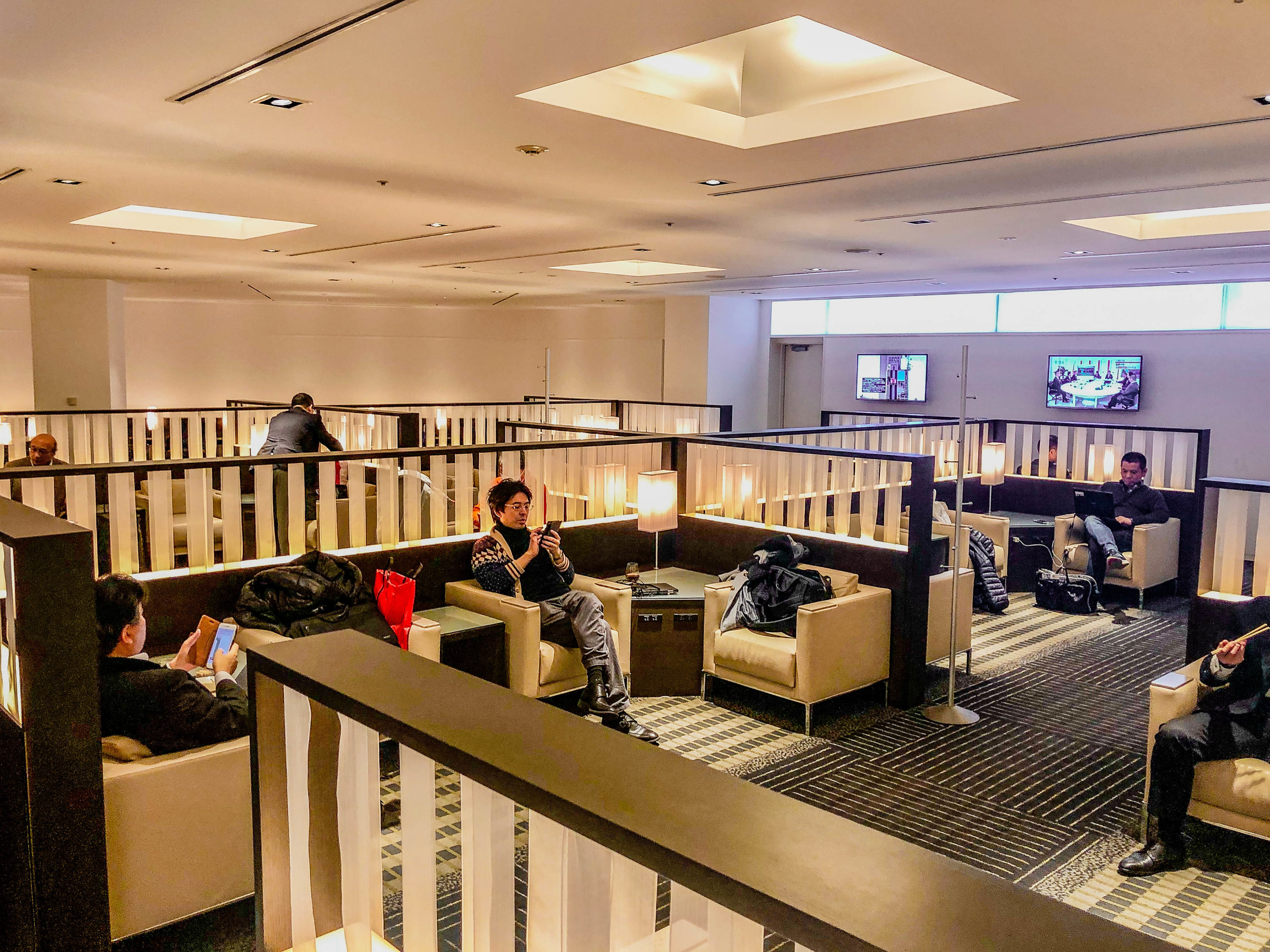 ANA Business Class Lounge Seating Area