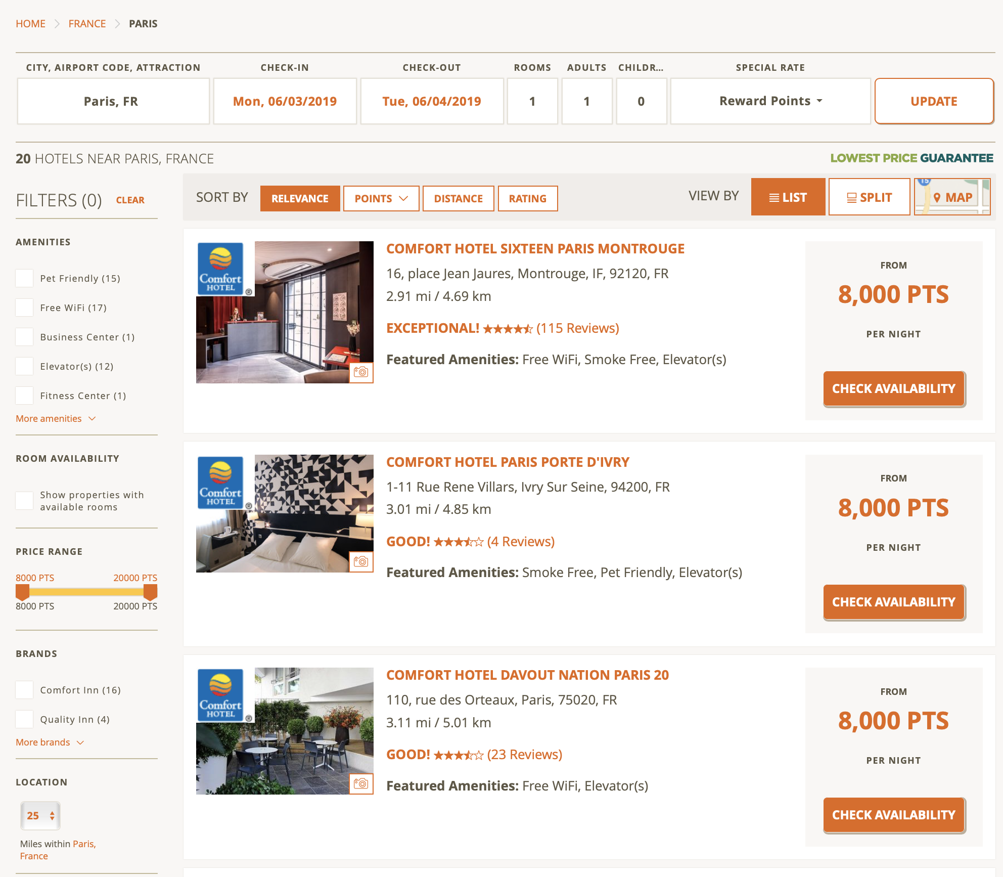 Booking Choice Hotels in Paris
