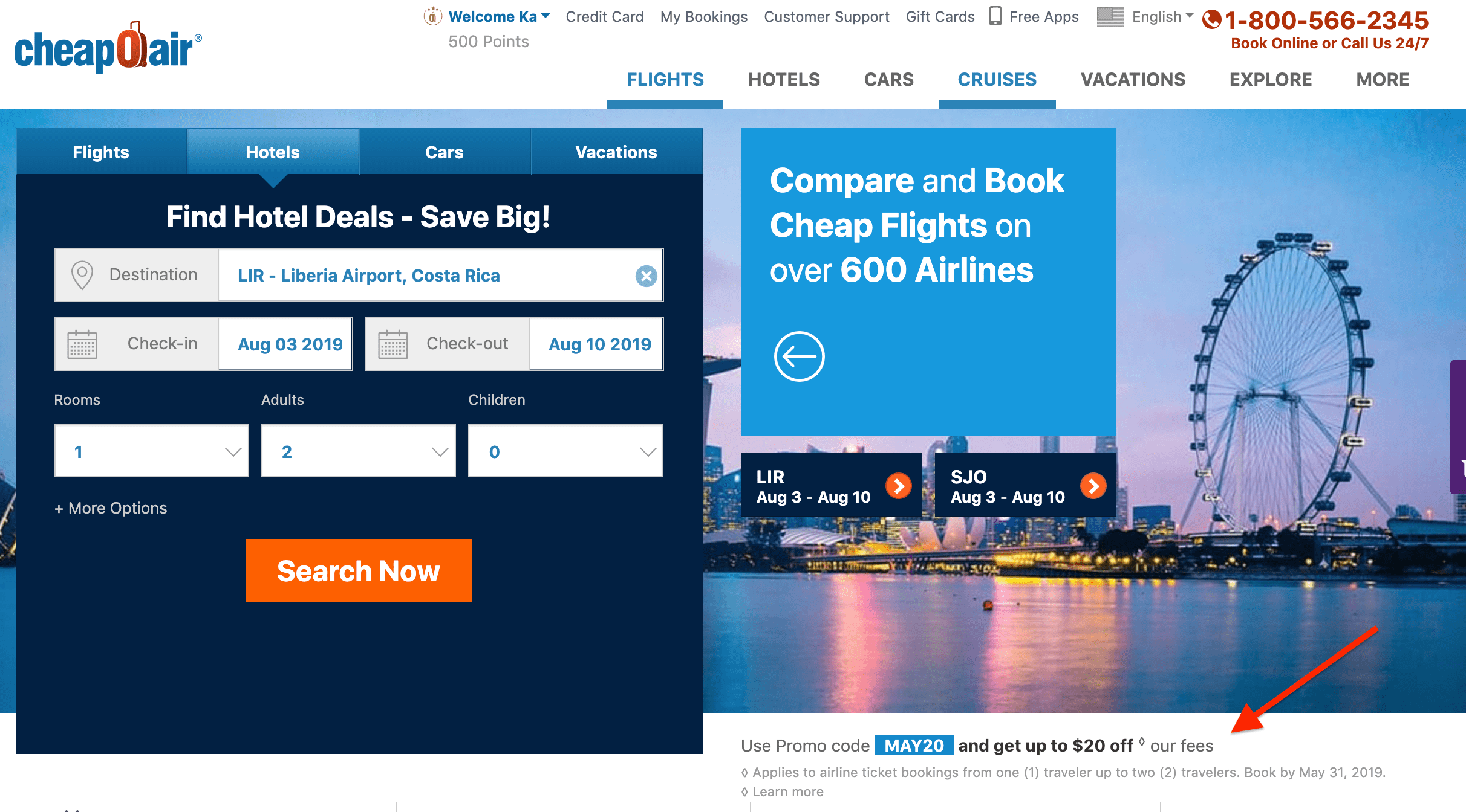 CheapOair Promo Codes