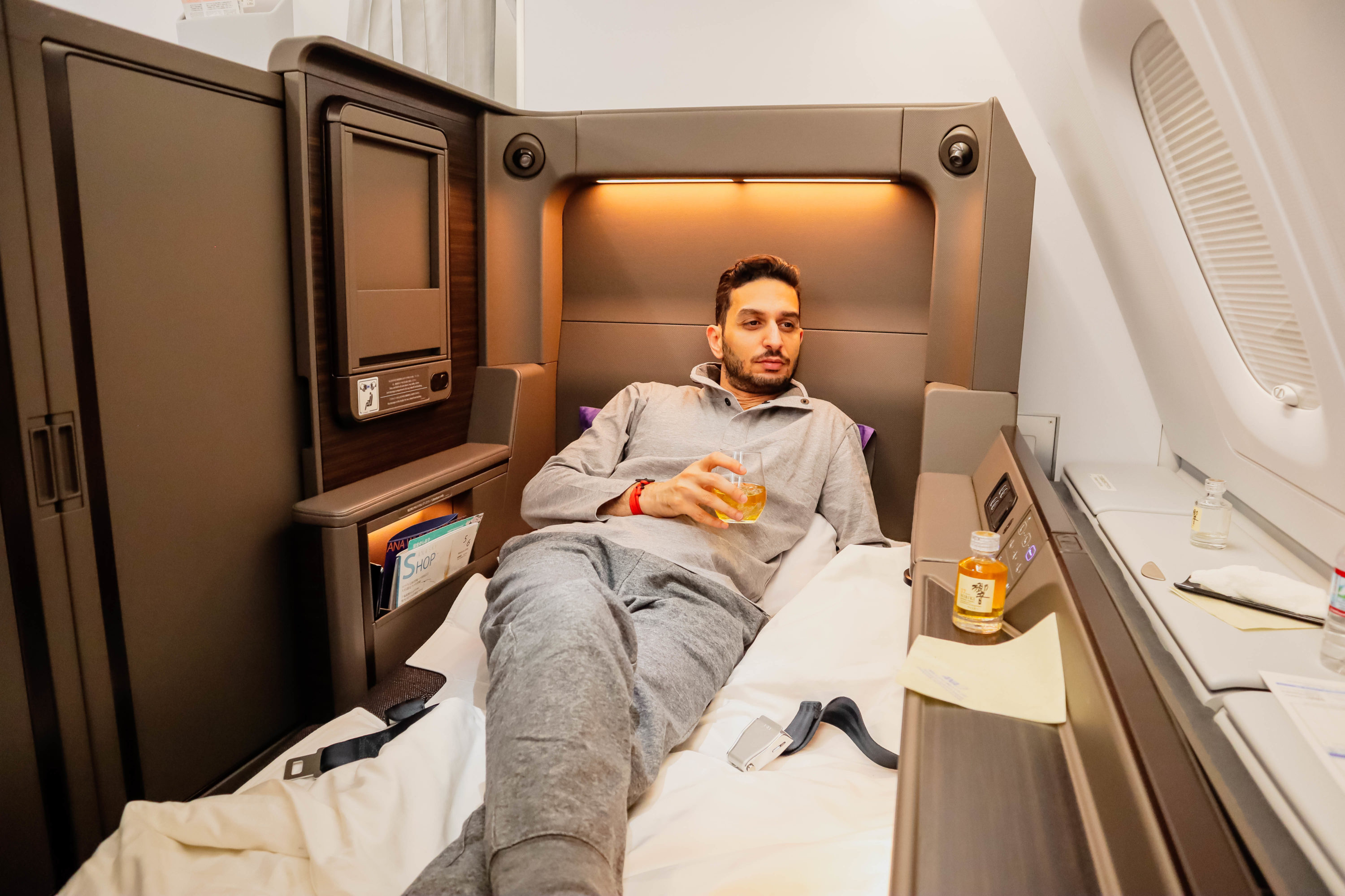 Cherag Dubash in ANA First Class A380