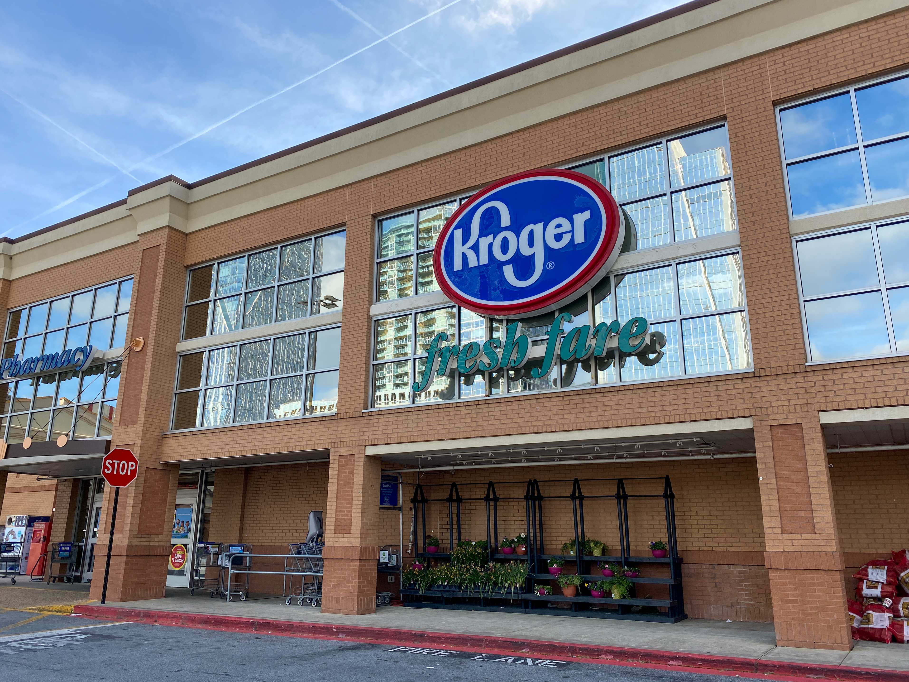 Exterior of Buckhead Kroger grocery store in Atlanta