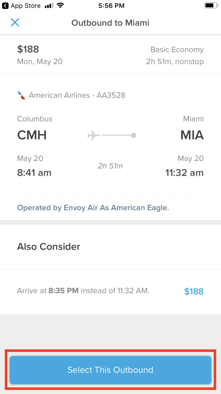 Hopper mobile app