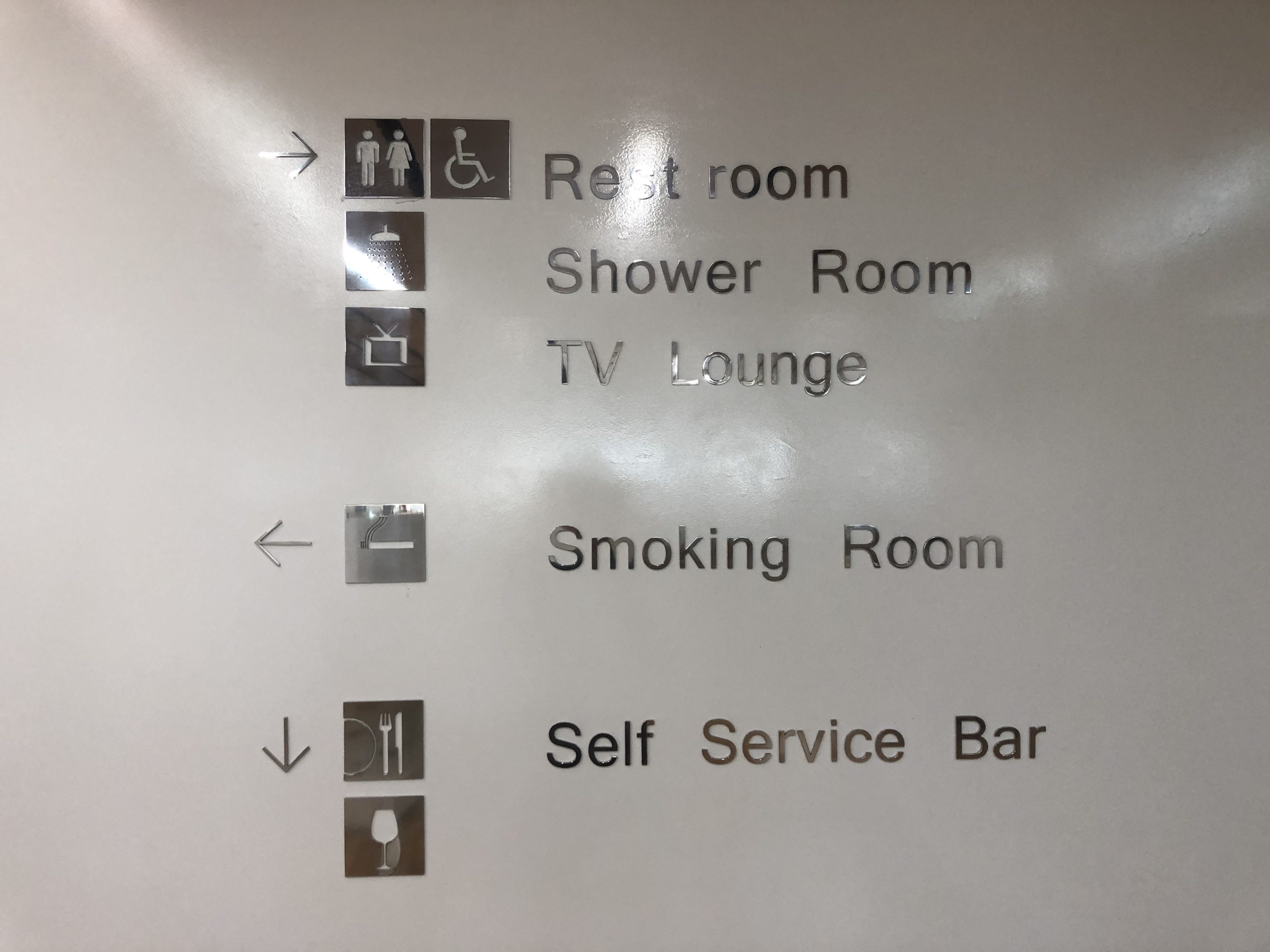 Korean Air business class lounge directory
