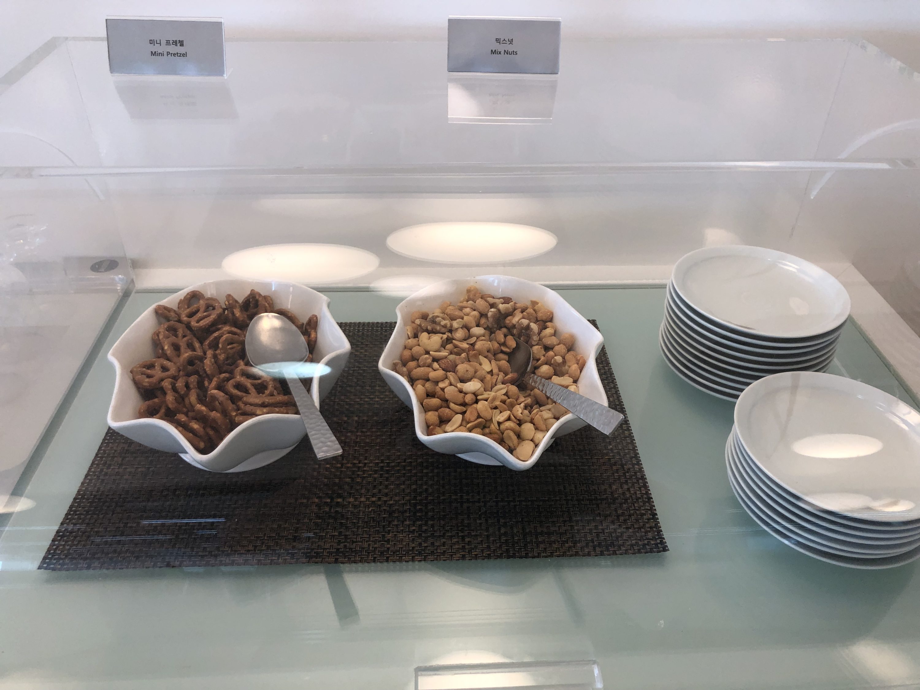 Korean Air business class nuts