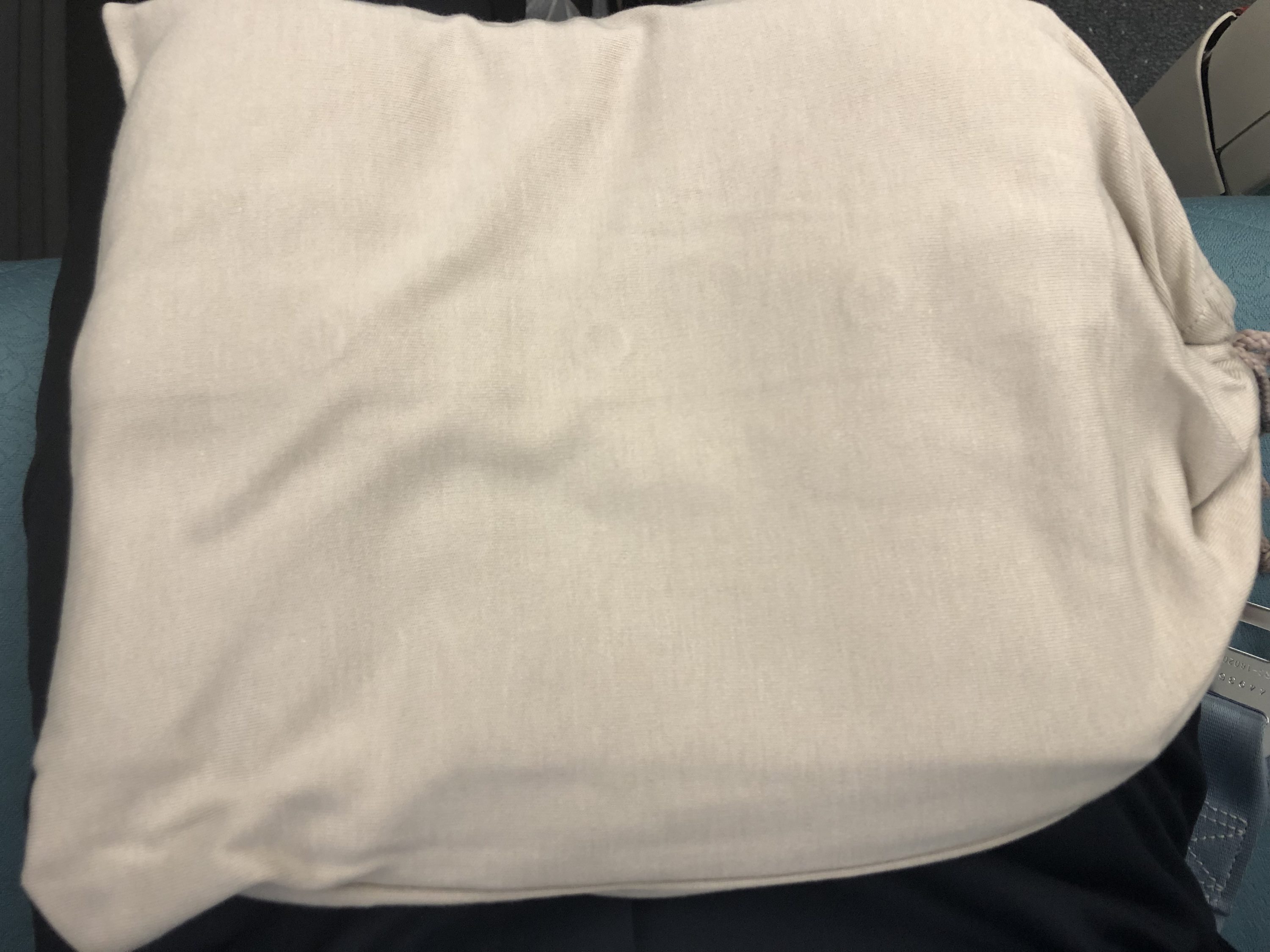 Korean Air first class light pillow