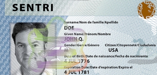 SENTRI card