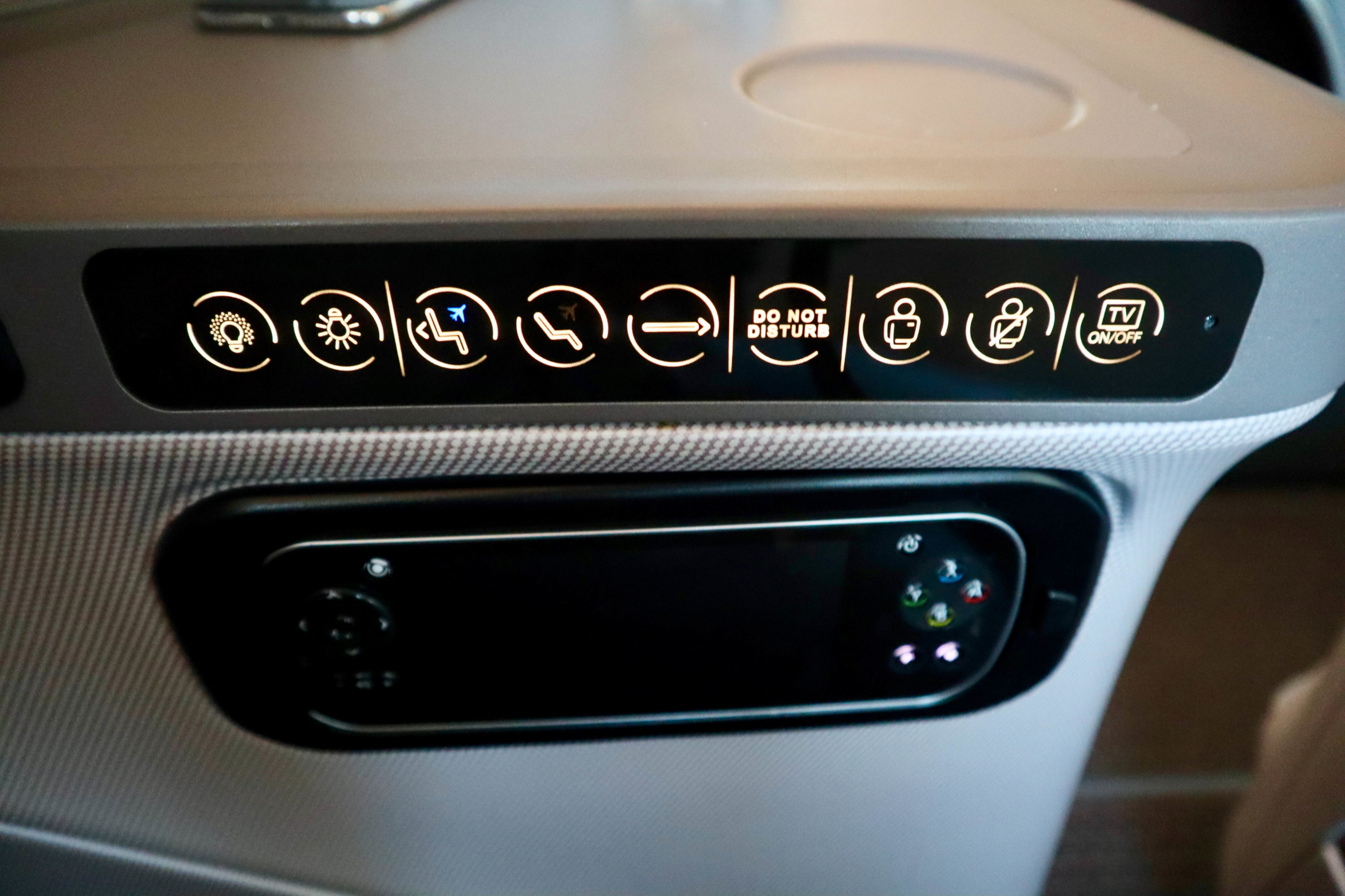 Singapore Airlines B787-10 Regional Business Class Touch Panel