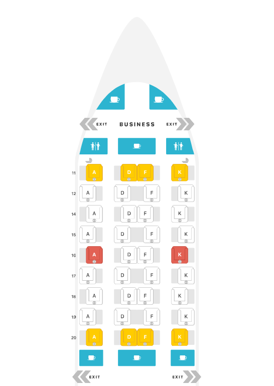 Singapore Airlines B787-10 Regional Seat Map Source; SeatGuru