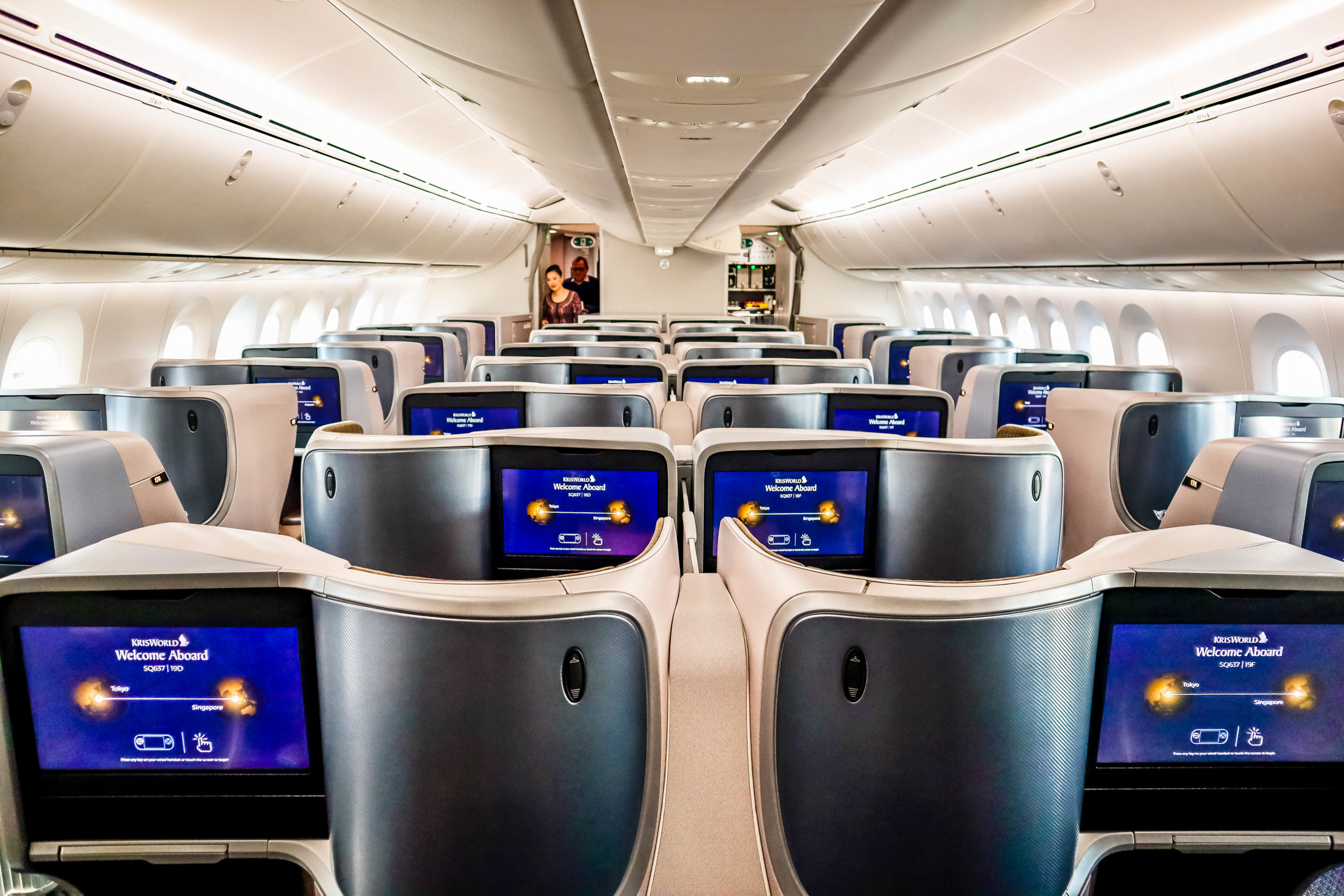 Singapore Airlines Boeing 787-10 Regional Business Class Cabin