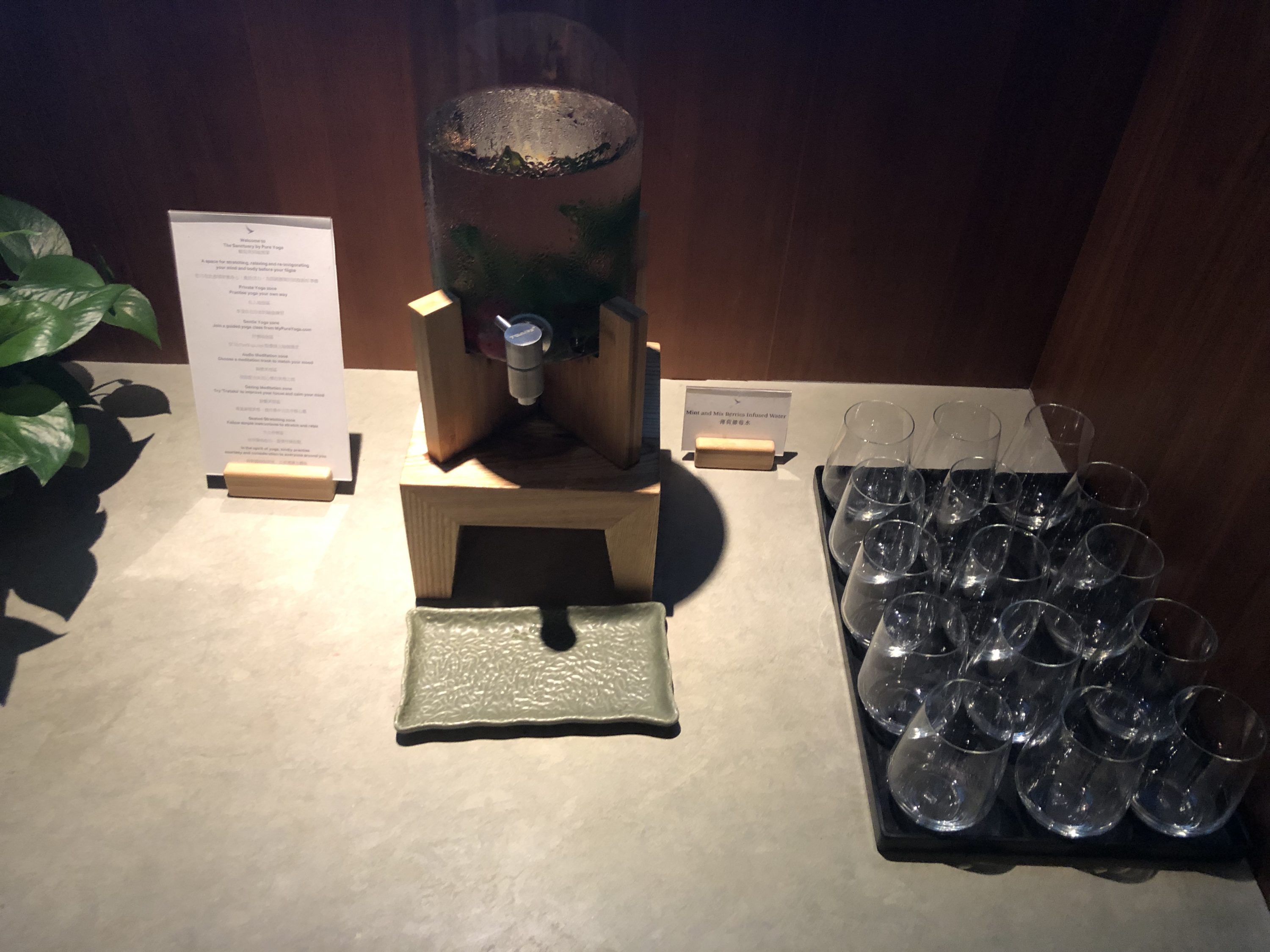 The Pier, Business at Hong Kong International Airport infused water