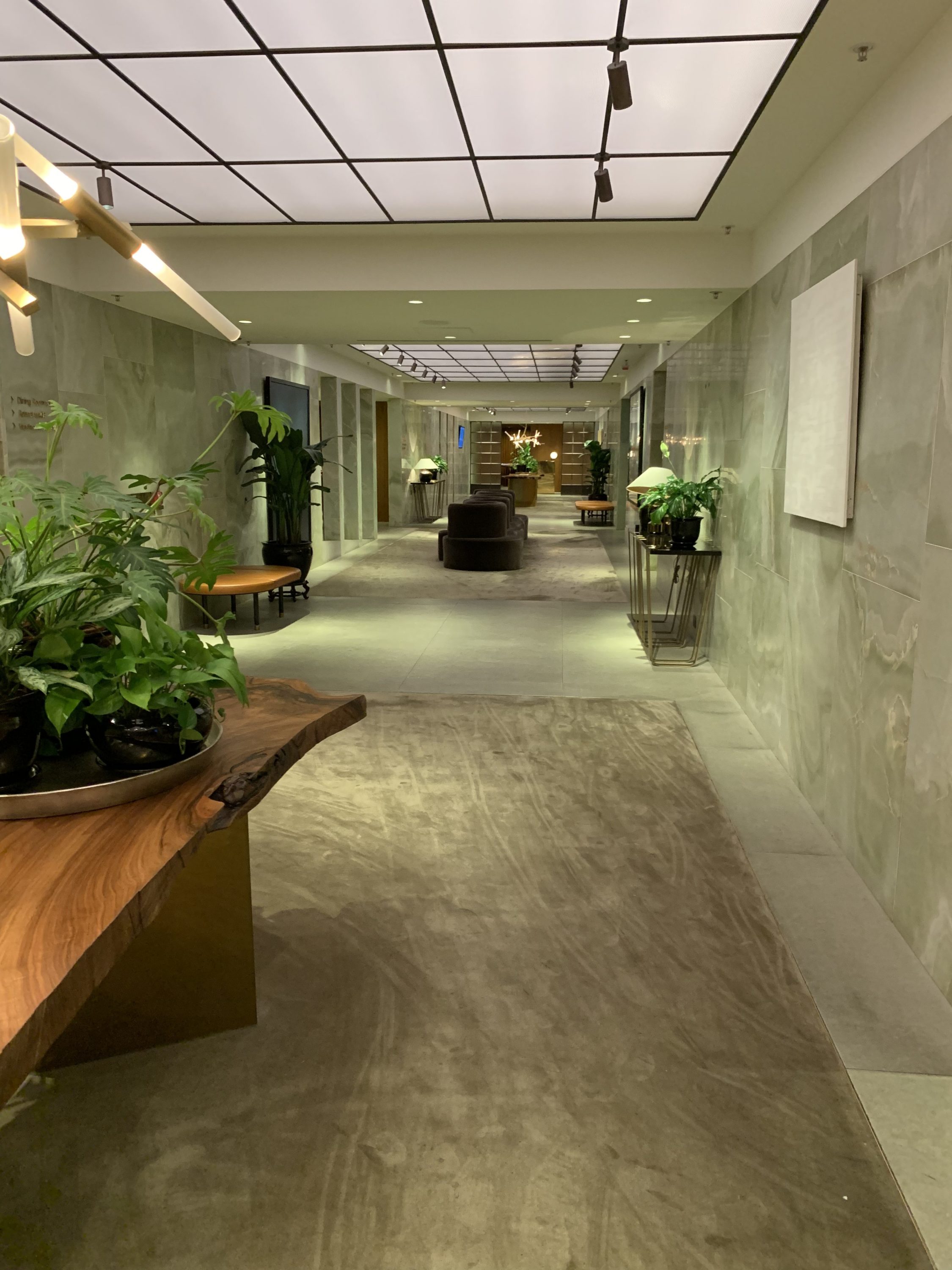 The Pier, First Lounge at Hong Kong International Airport hallway