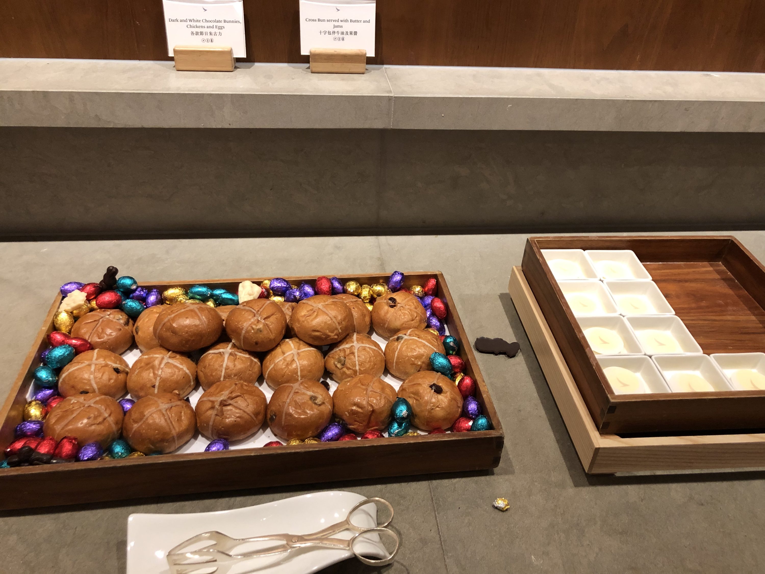 The Pier, First at Hong Kong International Airport chocolates and cross buns