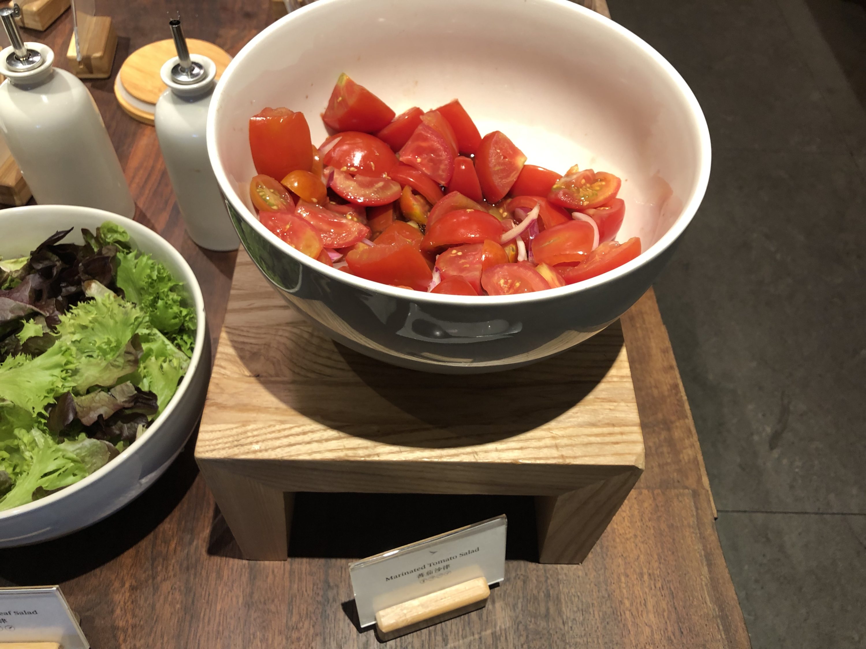 The Pier, First at Hong Kong International Airport tomato salad
