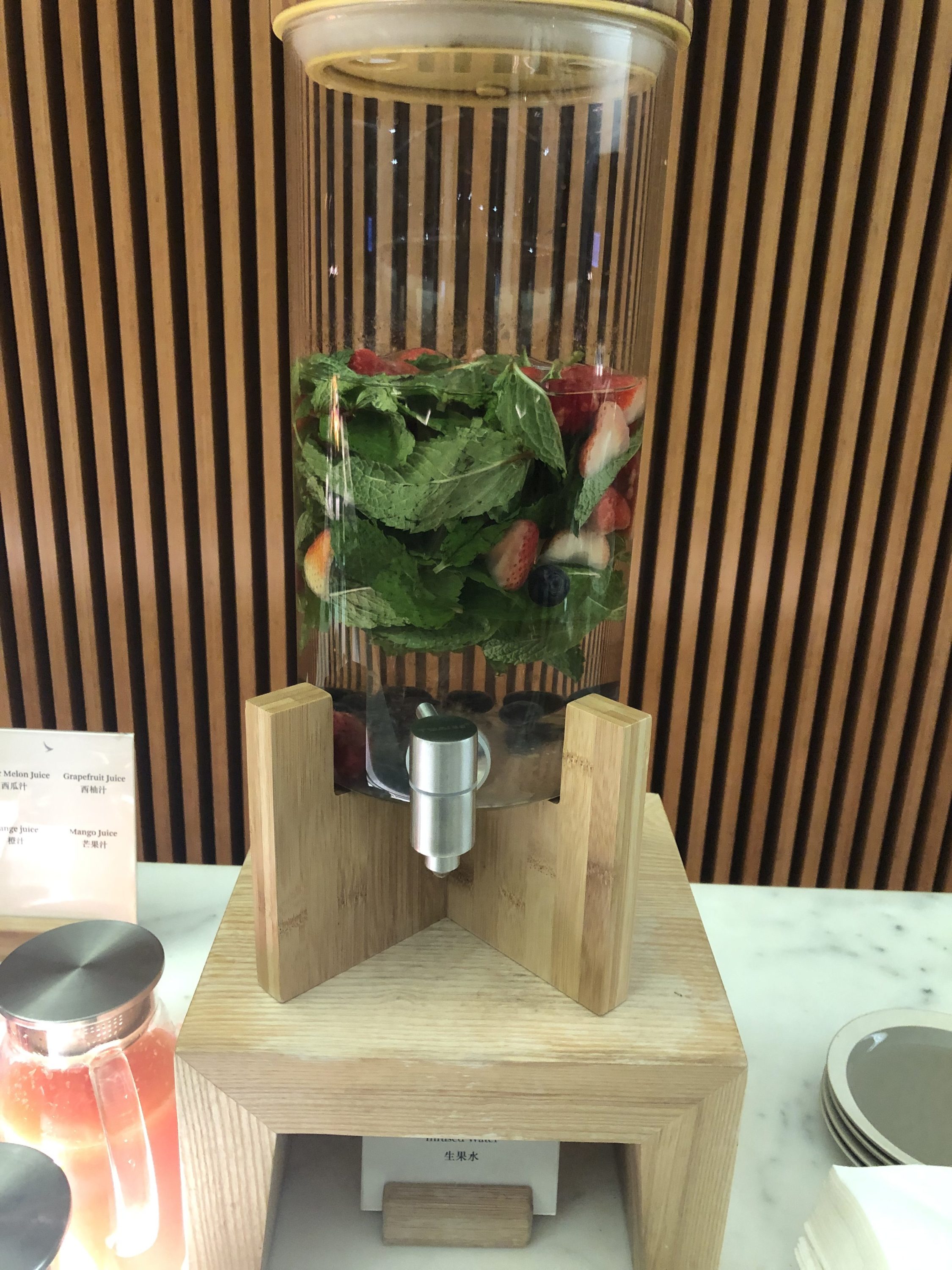 The Wing, First at Hong Kong International Airport infused water