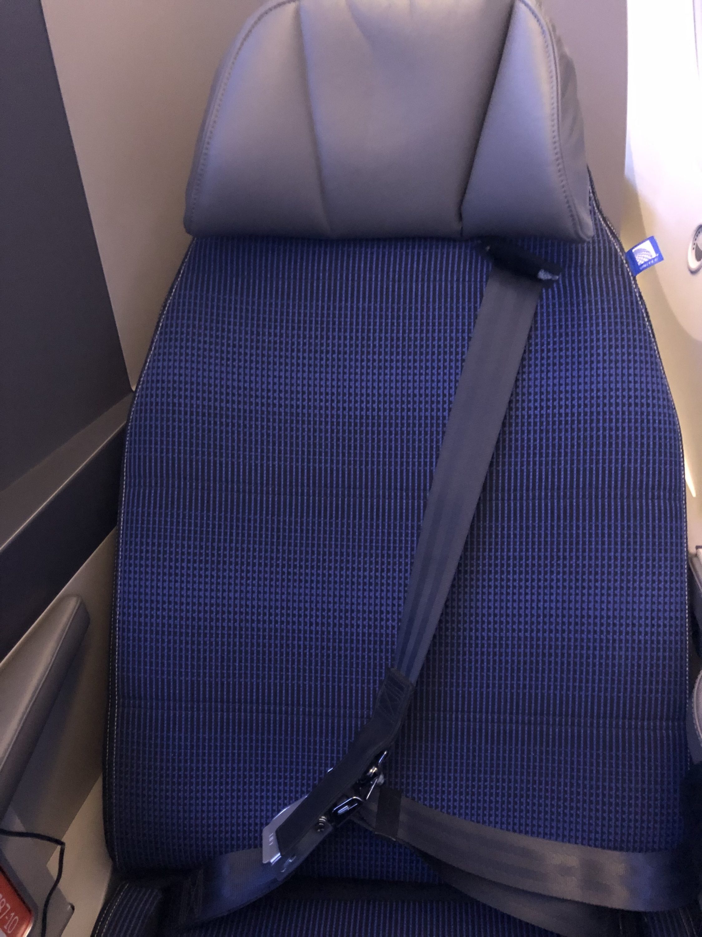 United Polaris 787-10 full seat belt