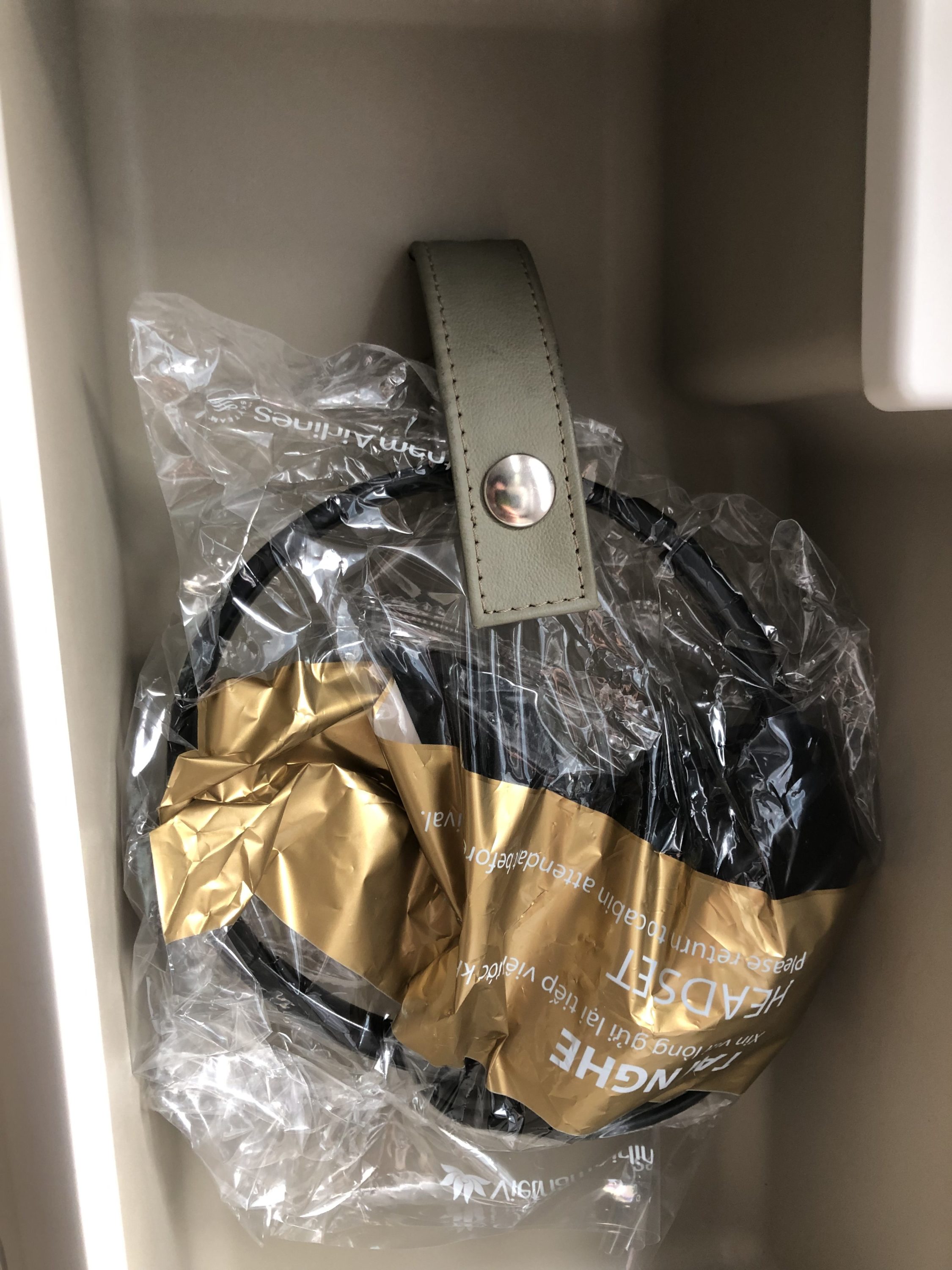 Vietnam Airlines 787-9 business class headphone storage