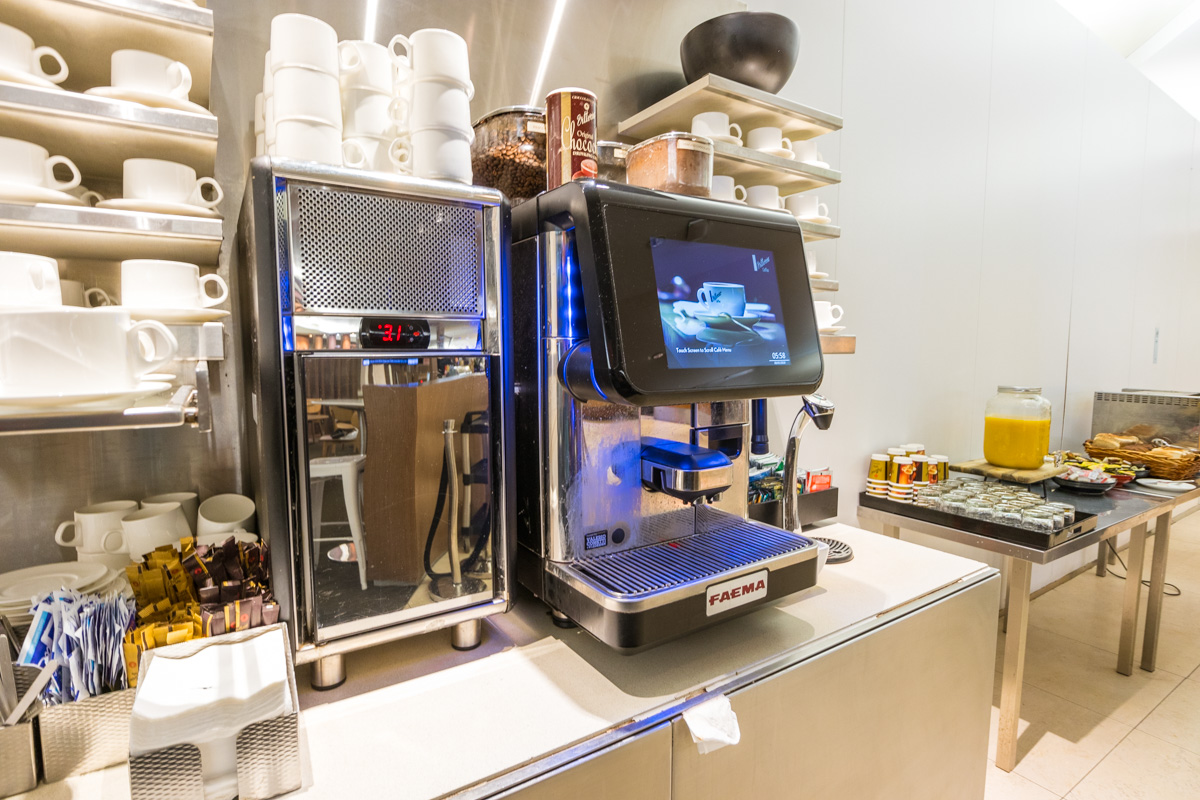 Qantas Business Lounge Sydney Coffee Machine