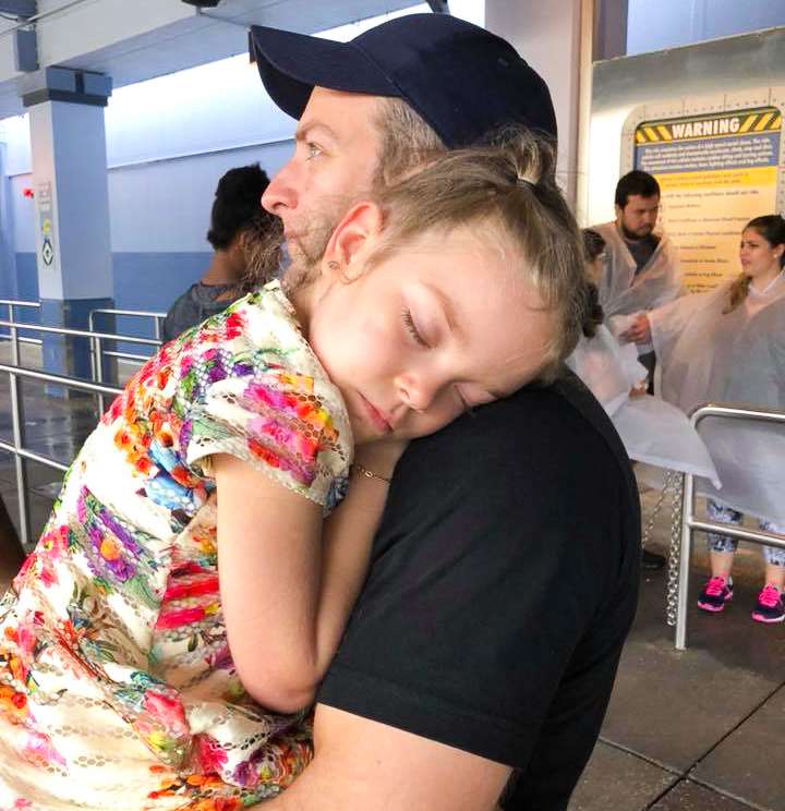 Theme park toddler nap Disney World line
