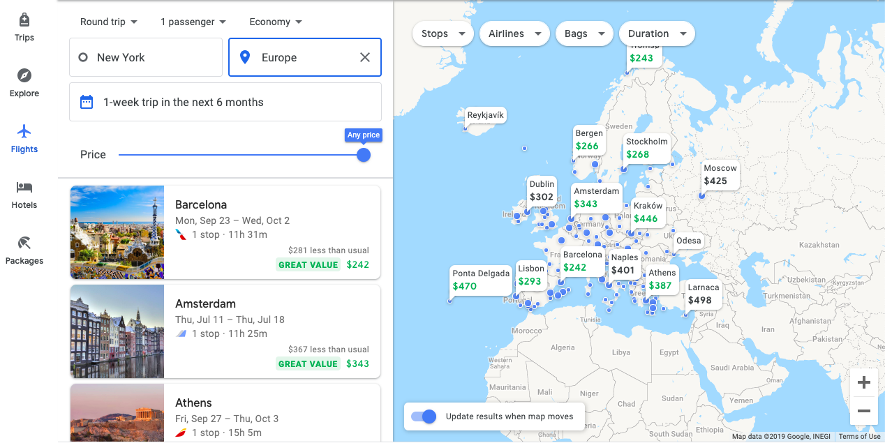 Explore Destinations Places