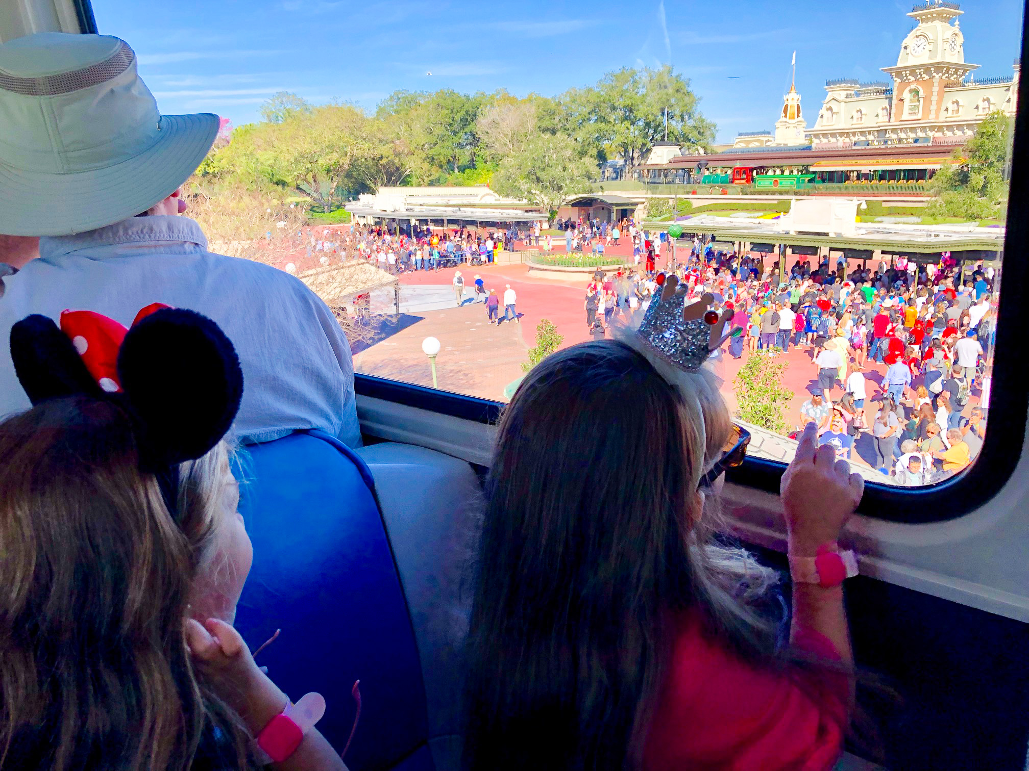 Arriving at Magic Kingdom