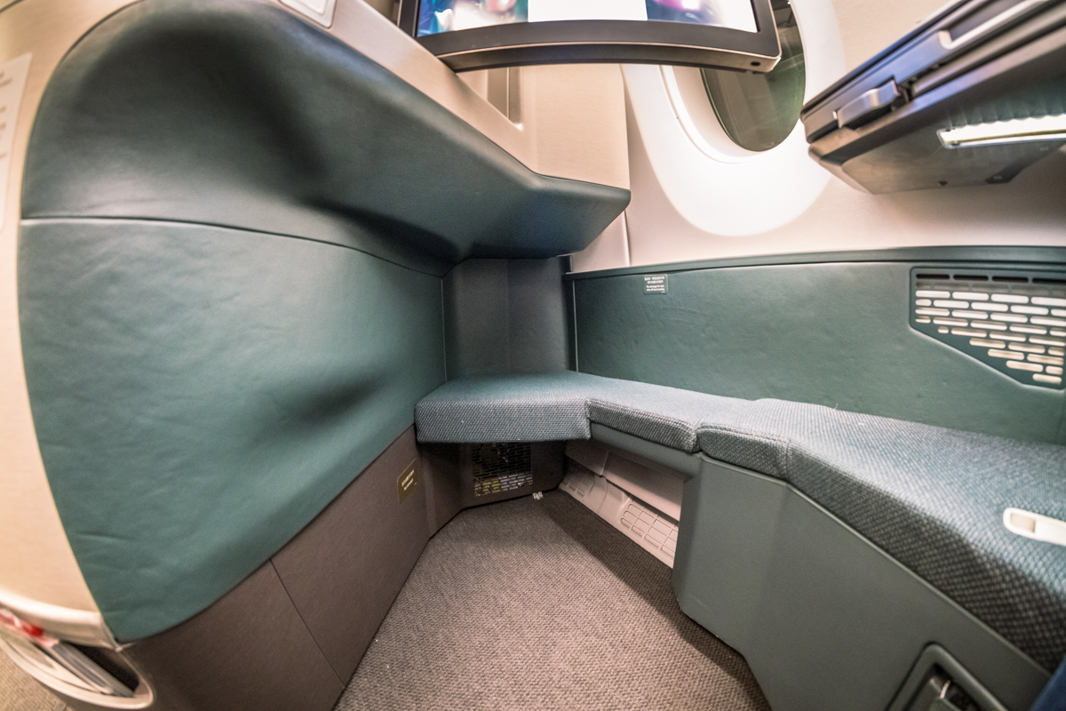 Cathay Pacific Airbus A350 Business Class Footwell