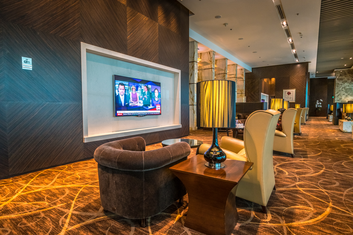 Singapore Airlines First Class The Private Room Lounge - TV