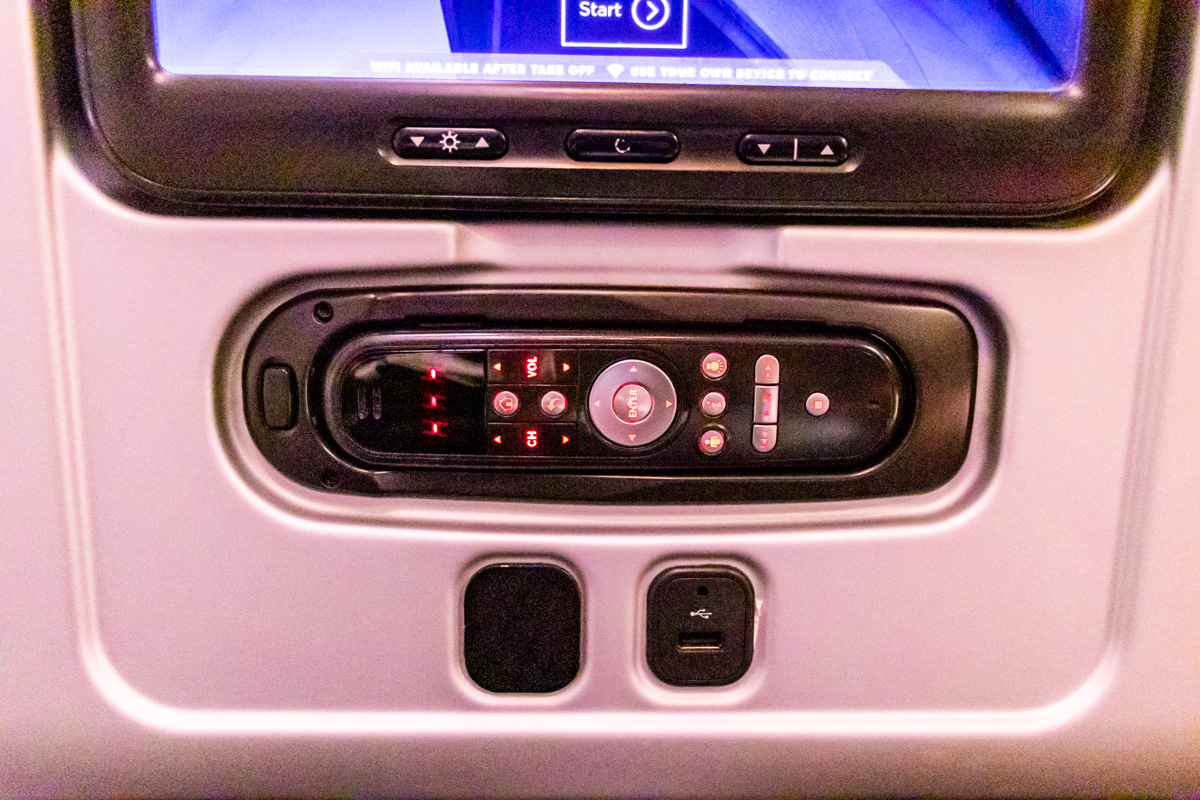 Virgin Australia Boeing 777 Premium Economy seatback IFE system