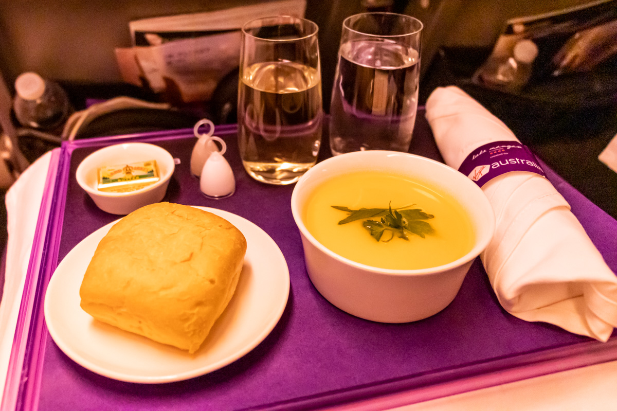Virgin Australia Boeing 777 Premium Economy starter