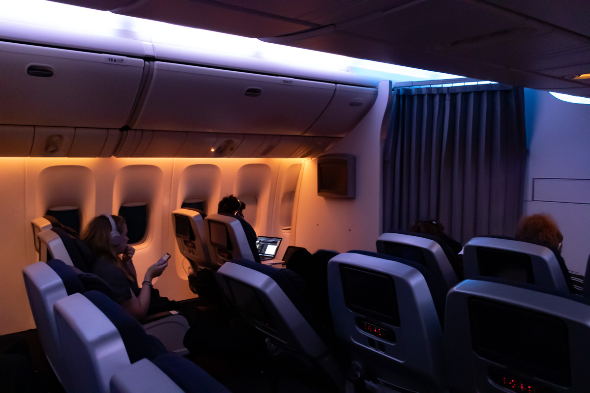 Virgin Australia Boeing 777 Premium Economy cabin