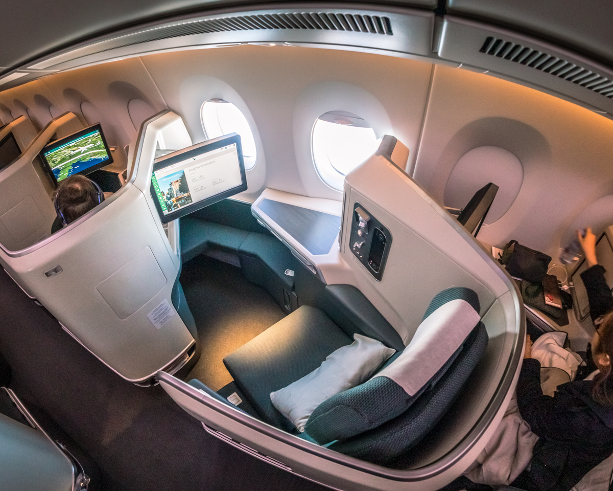 Cathay Pacific Airbus A350 Business Class Window Seat